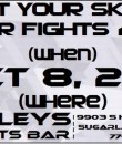 TYS Bar Fights 4 Tournament Section Flyer